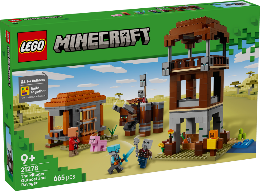 Lego Minecraft The Pillager Outpost and Ravager