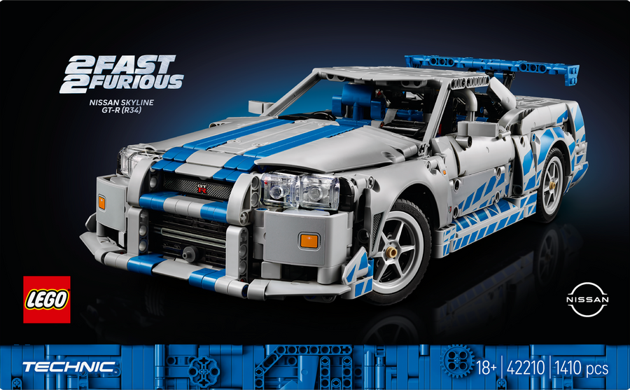 Lego Technic 2 Fast 2 Furious Nissan Skyline GT-R (R34) Car