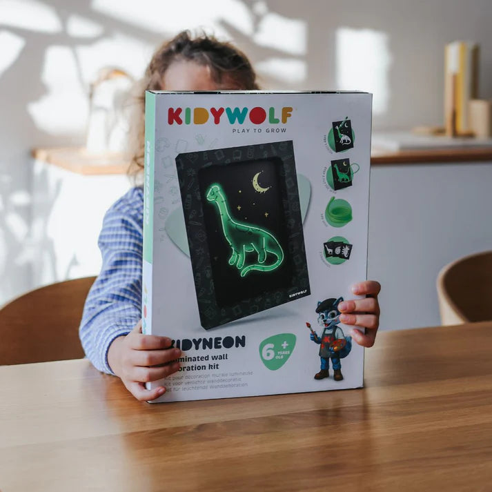 KIDYNEON ILLUMINATED WALL DECORATION: DINO