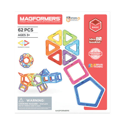 Magformers Basic Plus Rainbow 62PC