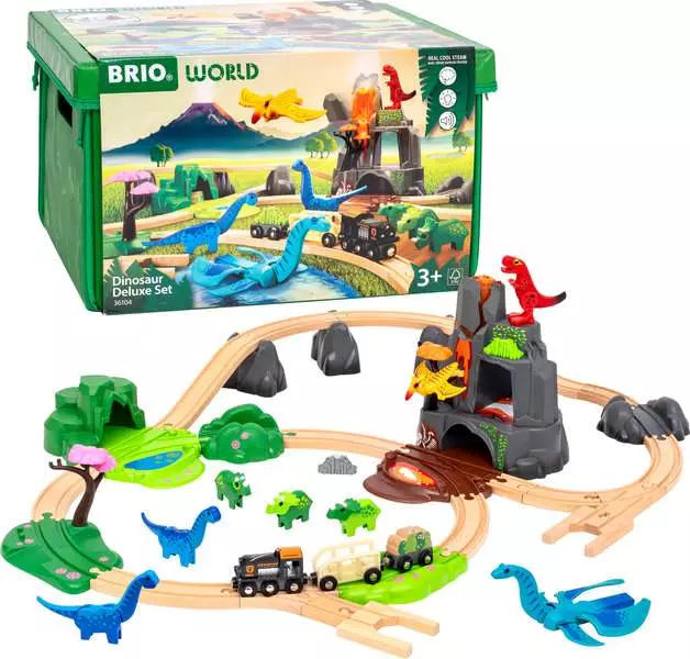 Brio World Train Set Dinosaur Deluxe Set