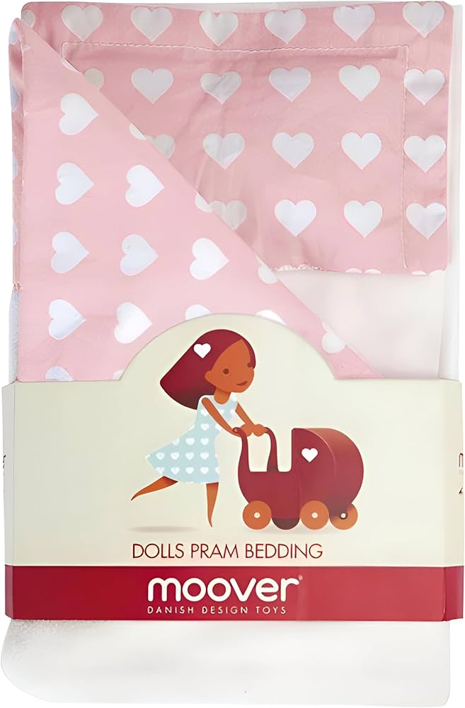 Moover Dolls Pram Bedding Pink