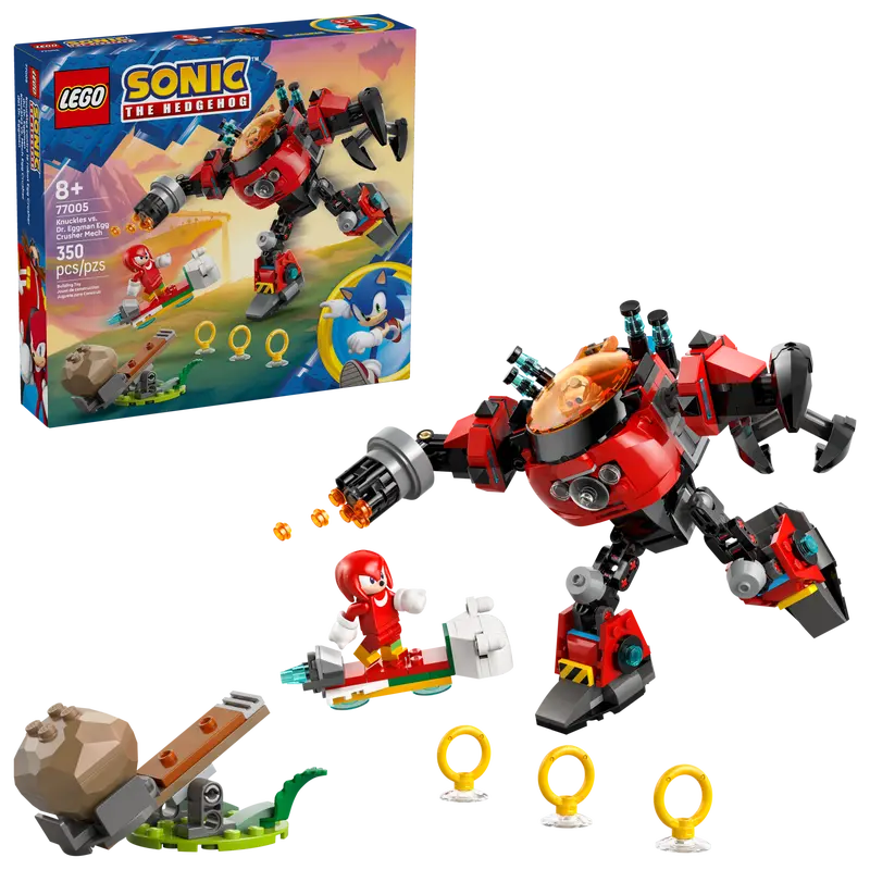 Lego Sonic: Knuckles vs. Dr. Eggman Egg Crusher Mech