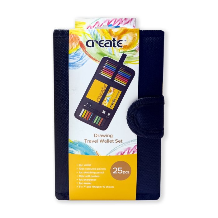 Create Drawing Travel Bag 28 piece Set