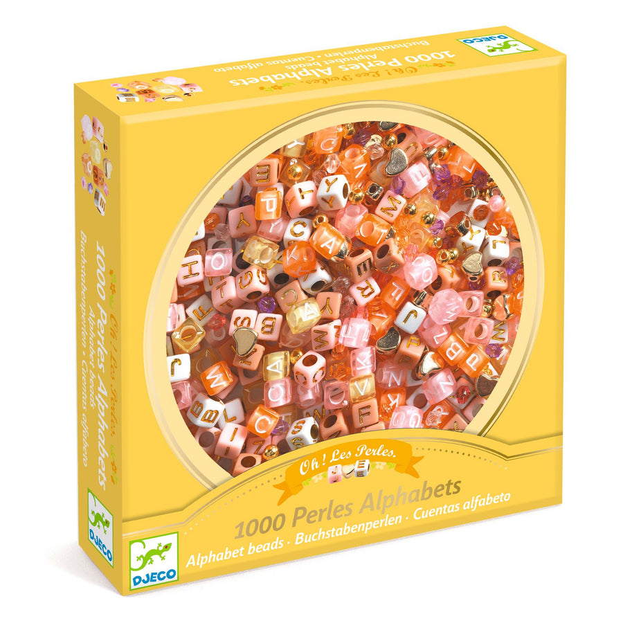 Djeco Jewellery Making: Alphabet beads, Gold (5-10yrs)