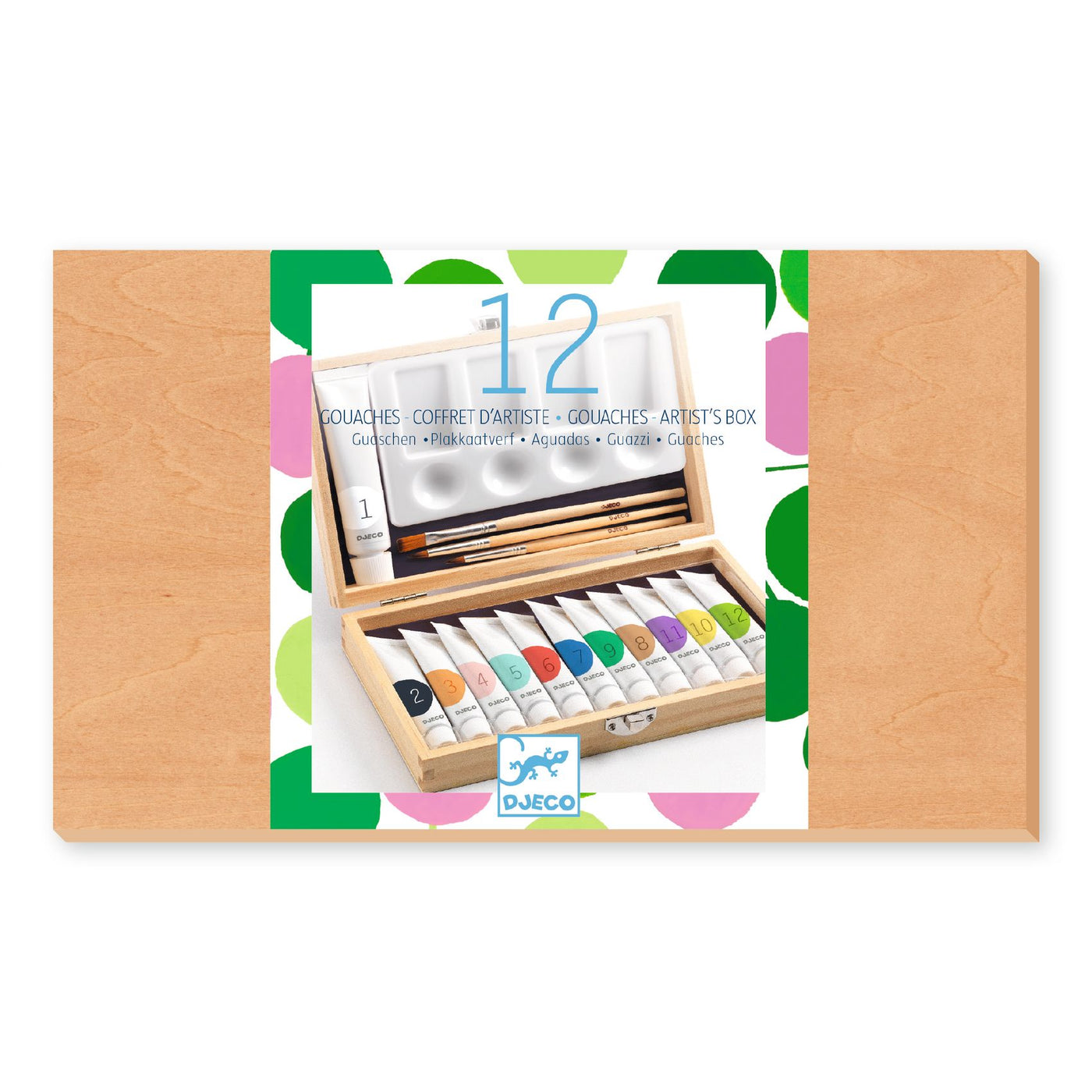Djeco Artist's box - 12 Gouache Paints