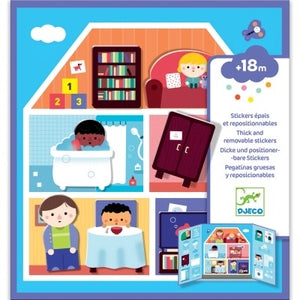 Djeco Repositionable Stickers: The House (18months)