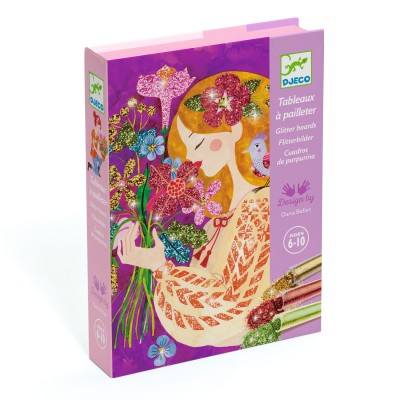 Djeco Glitter Boards: The scent of flowers (6-10yrs)