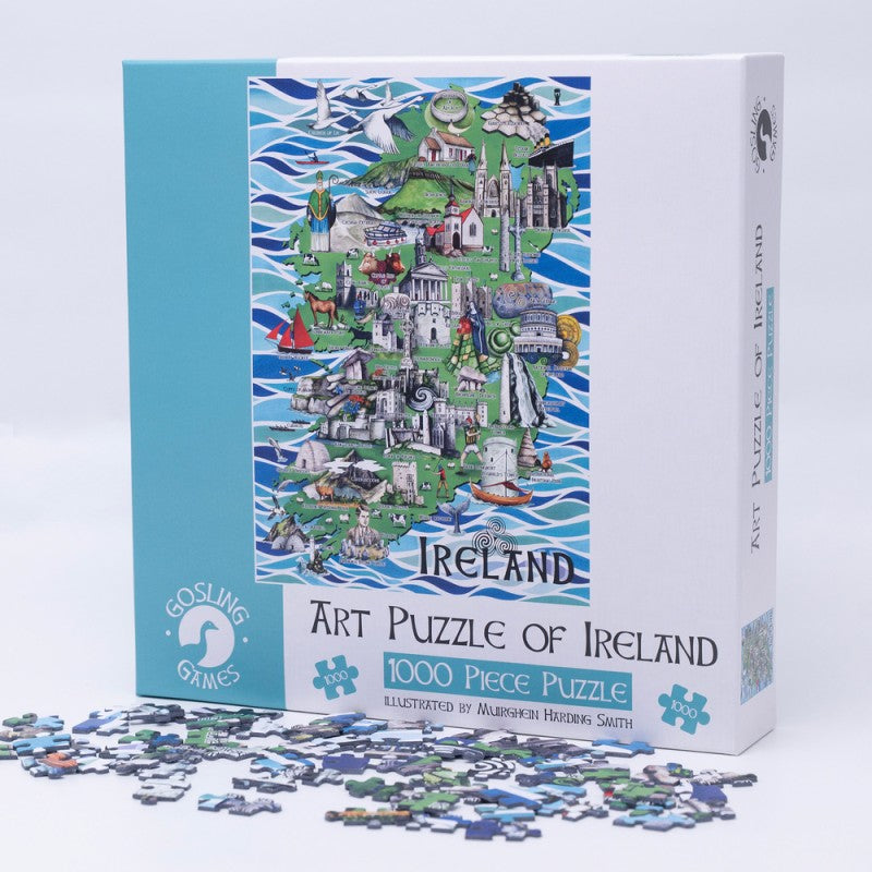 ART PUZZLE OF IRELAND 1000 Piece Puzzle