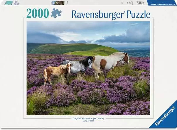 Ravensburger: Wild Horses in the Heather, 2000pc Jigsaw Puzzle