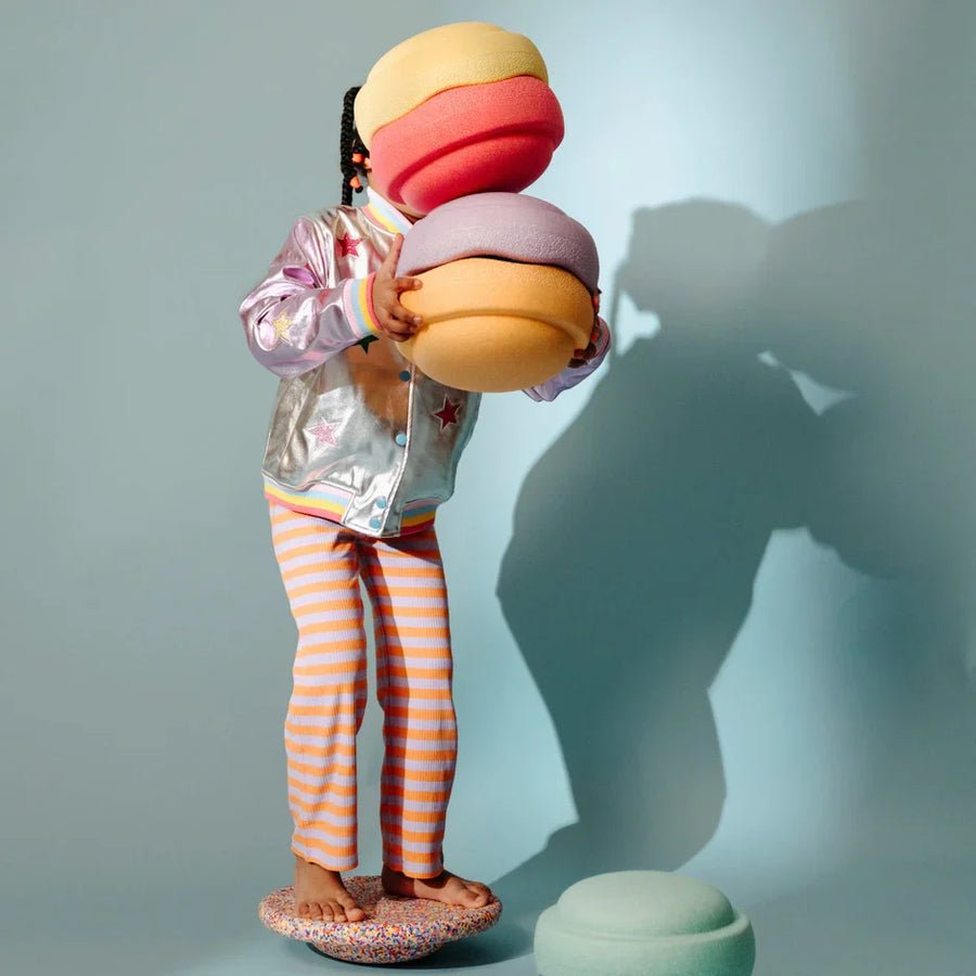 Stapelstein Orignal Pastel Set & Balance Board