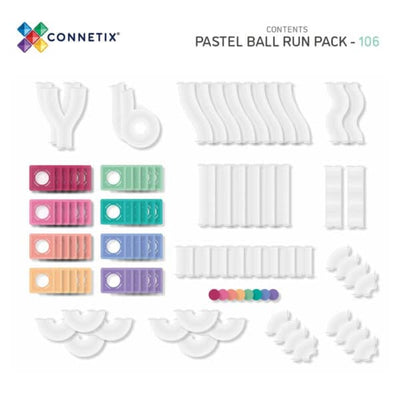 Connetix Pastel Ball Run Pack 106 pc