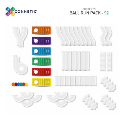 Connetix Rainbow Ball Run Pack 92 pc