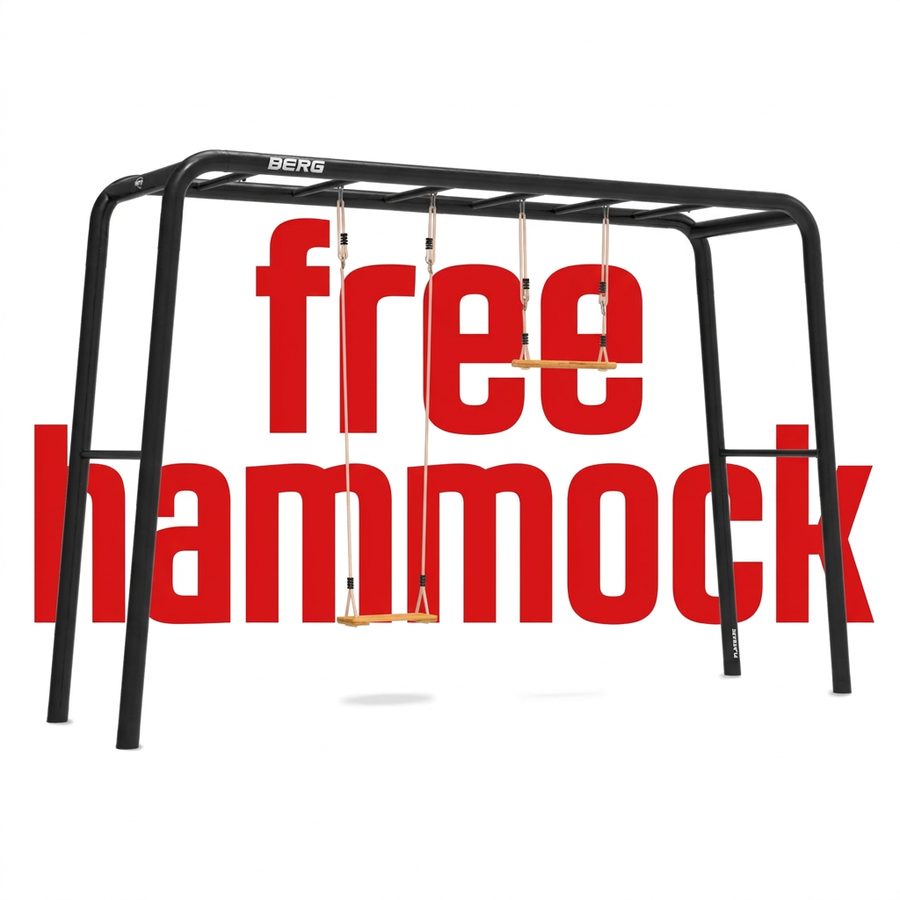 BERG PlayBase Large Frame (2 Tumble Bars) + FREE HAMMOCK