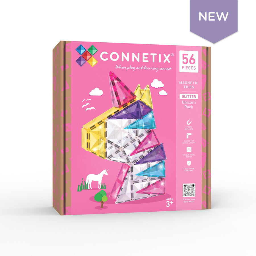 Connetix Glitter Unicorn Pack 56 pc
