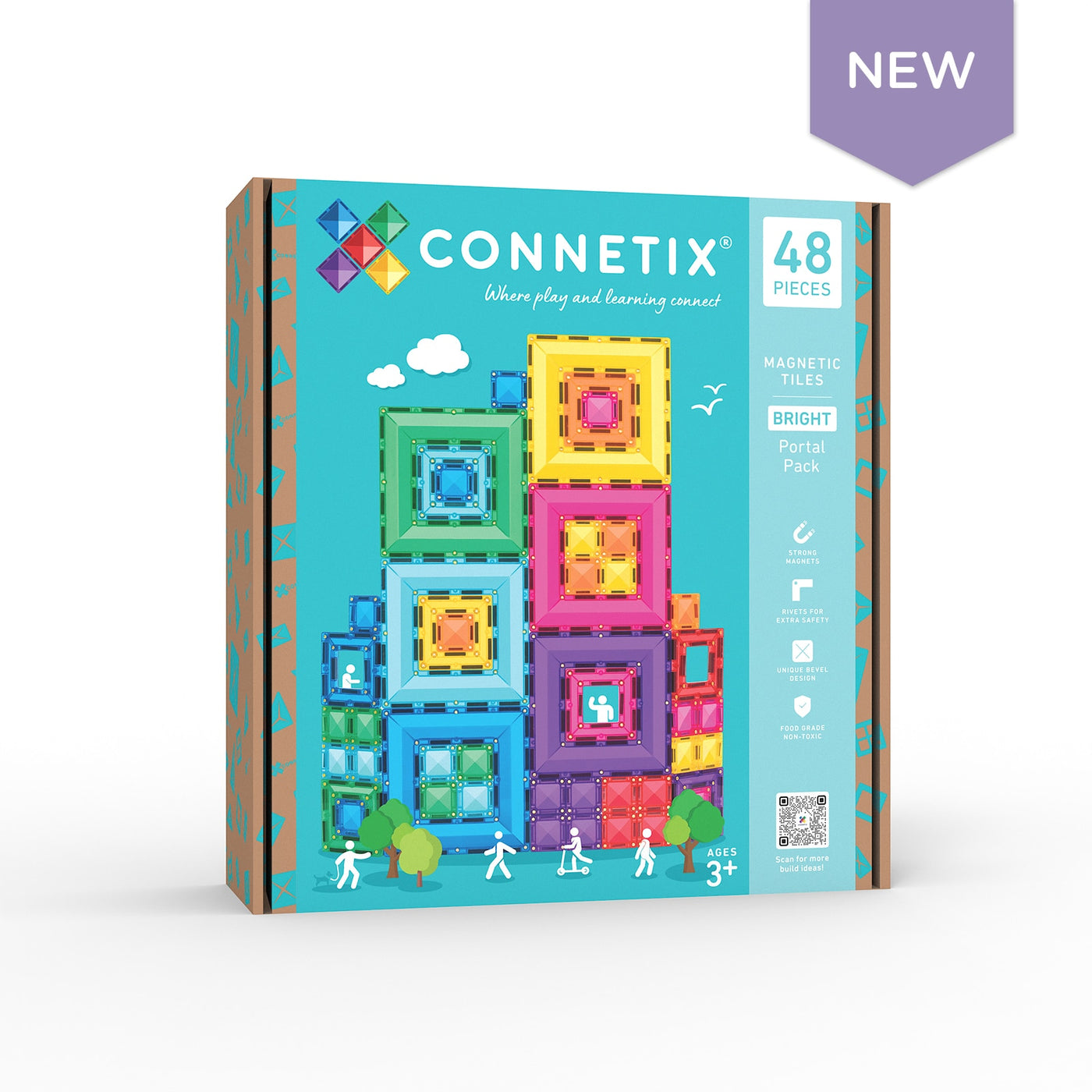 Connetix Bright Portal Pack 48 pc