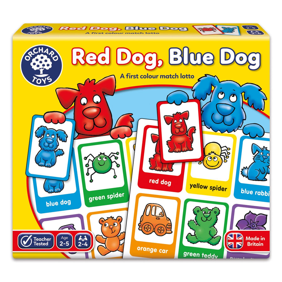Orchard Toys Red Dog, Blue Dog