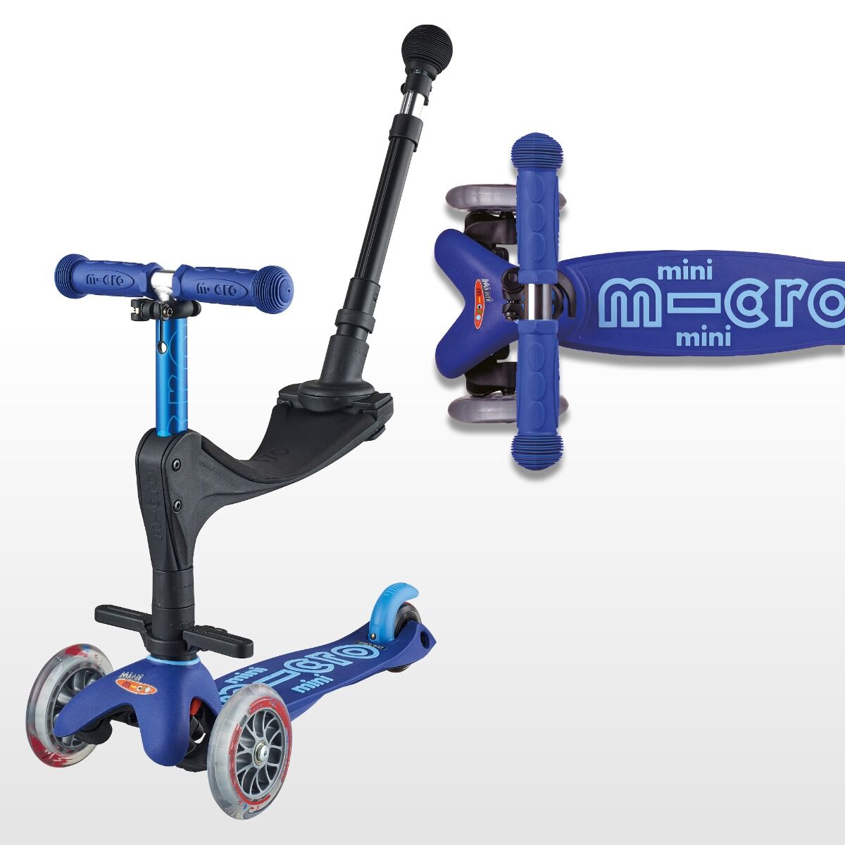 MINI MICRO 3IN1 DELUXE PLUS SCOOTER (BLUE)