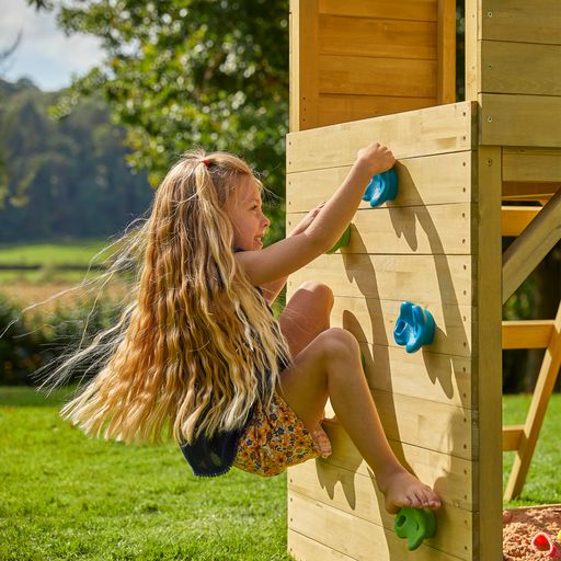 TP Toys Treehouse Wooden Climbing Wall