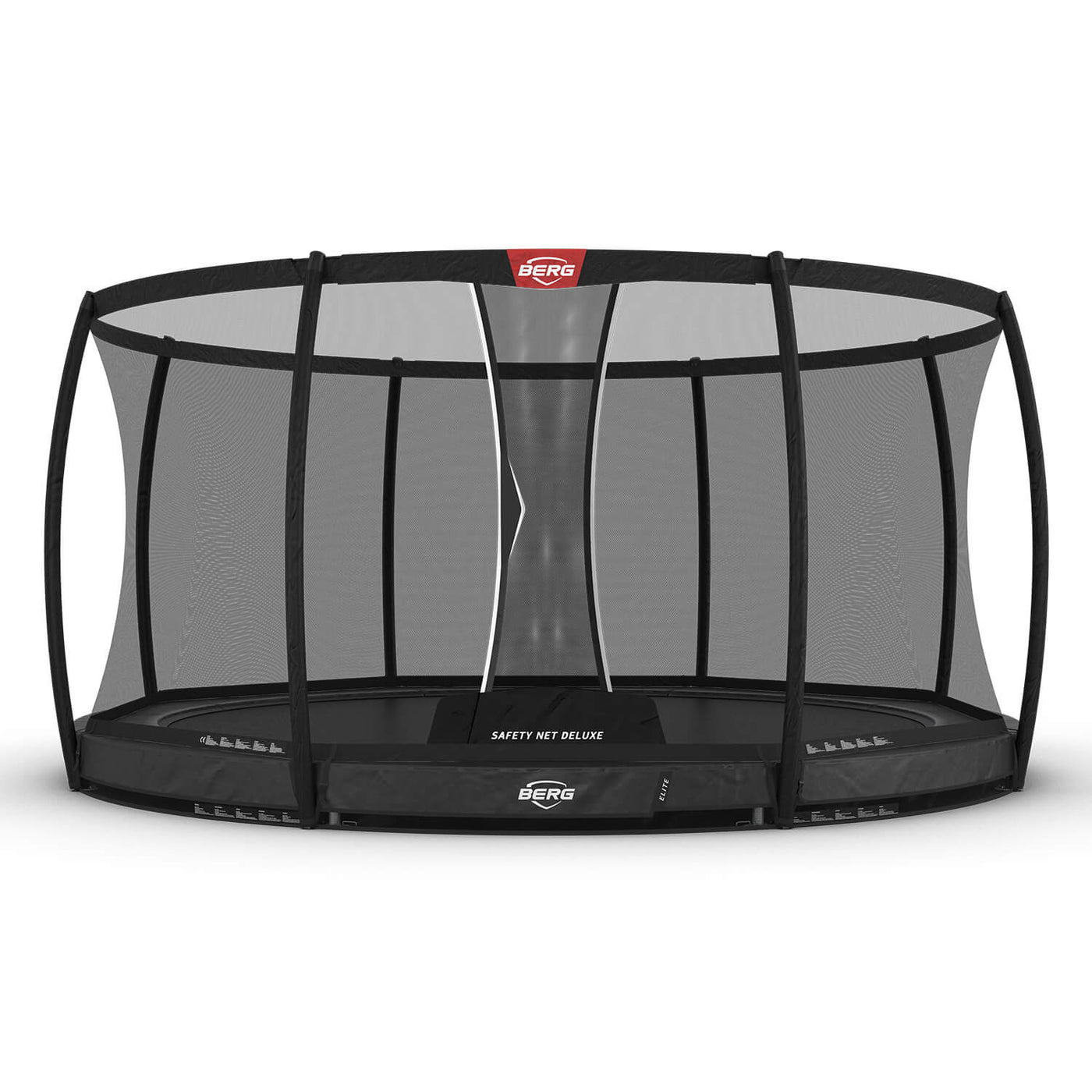 BERG 14FT ELITE INGROUND TRAMPOLINE + SAFETY NET DELUXE