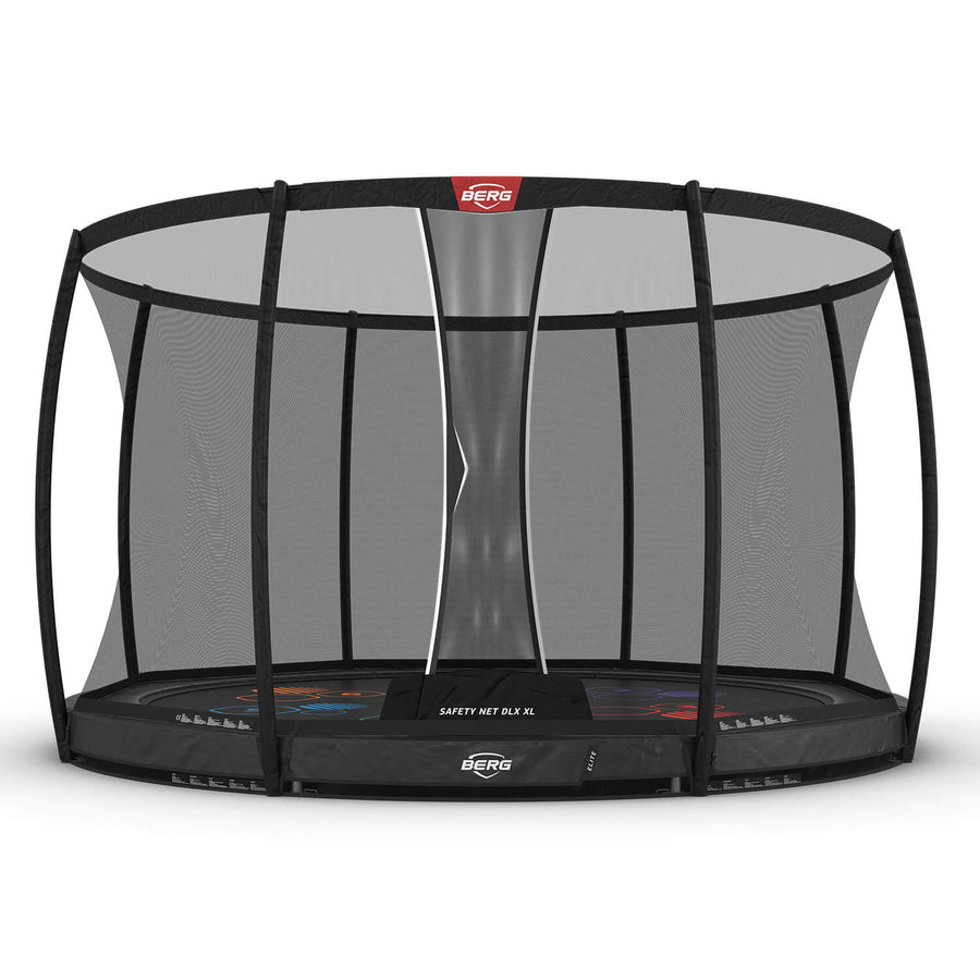 BERG ELITE INGROUND 14ft LEVELS GREY + SAFETY NET DLX XL