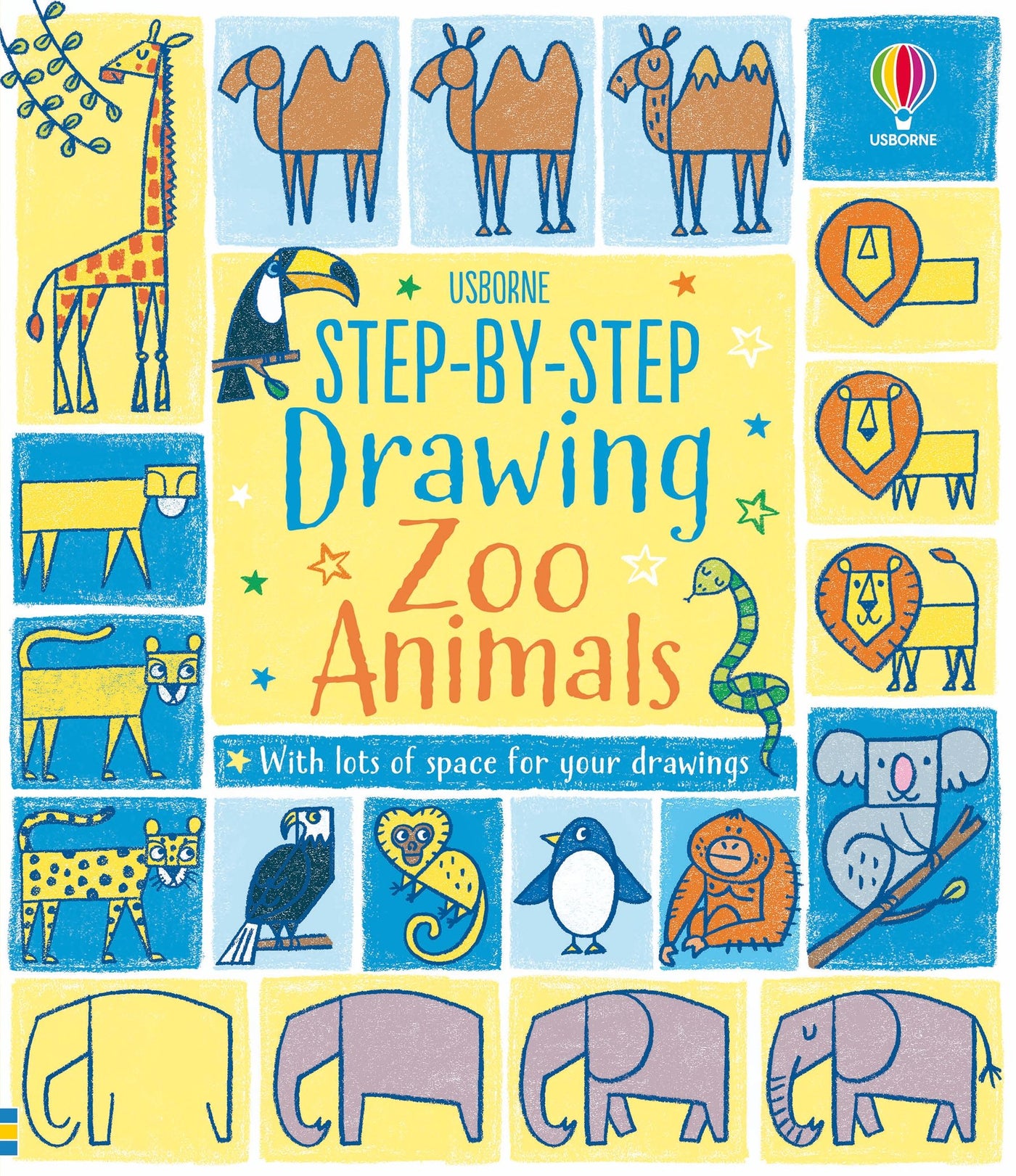Usborne: Step-by-step Drawing Zoo Animals