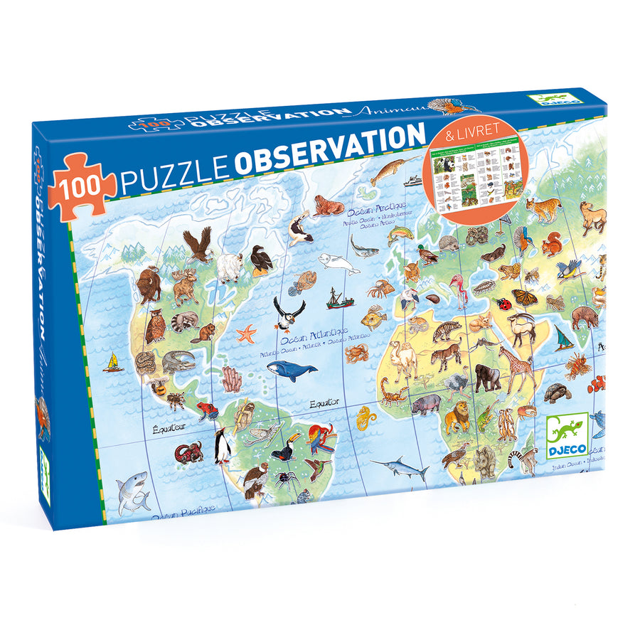 Djeco Puzzle Observation: Animals Of The World