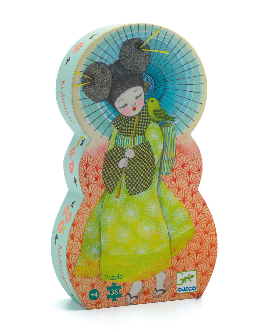 Djeco Silhouette Jigsaw Puzzle: Kokeishi