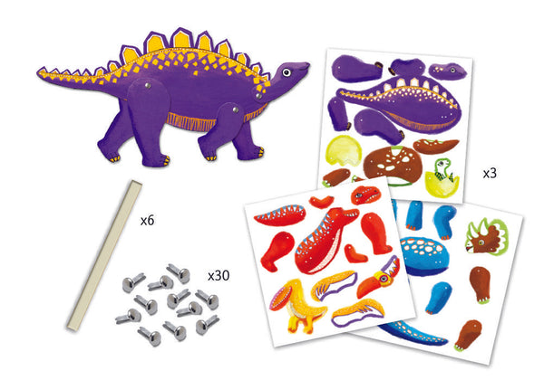 Djeco Colouring - Dino Jumping Jack – My Small World Toy Store