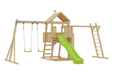 TP Toys Kingswood Tower Set With Climbing Bridge (DELIVERY USUALLY WITHIN 2-4 WEEKS)