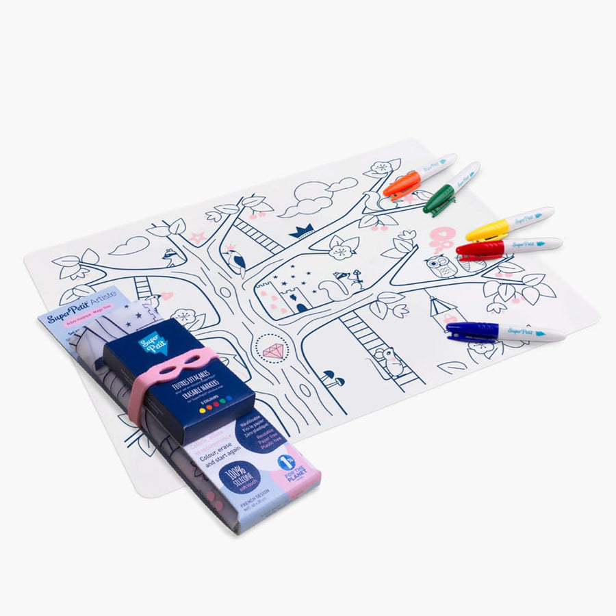 Super Petit silicone coloring set: MAGIC TREE