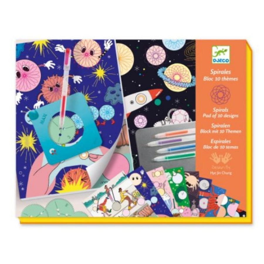 Djeco Spirals: Pad of 10 designs (7-13yrs)