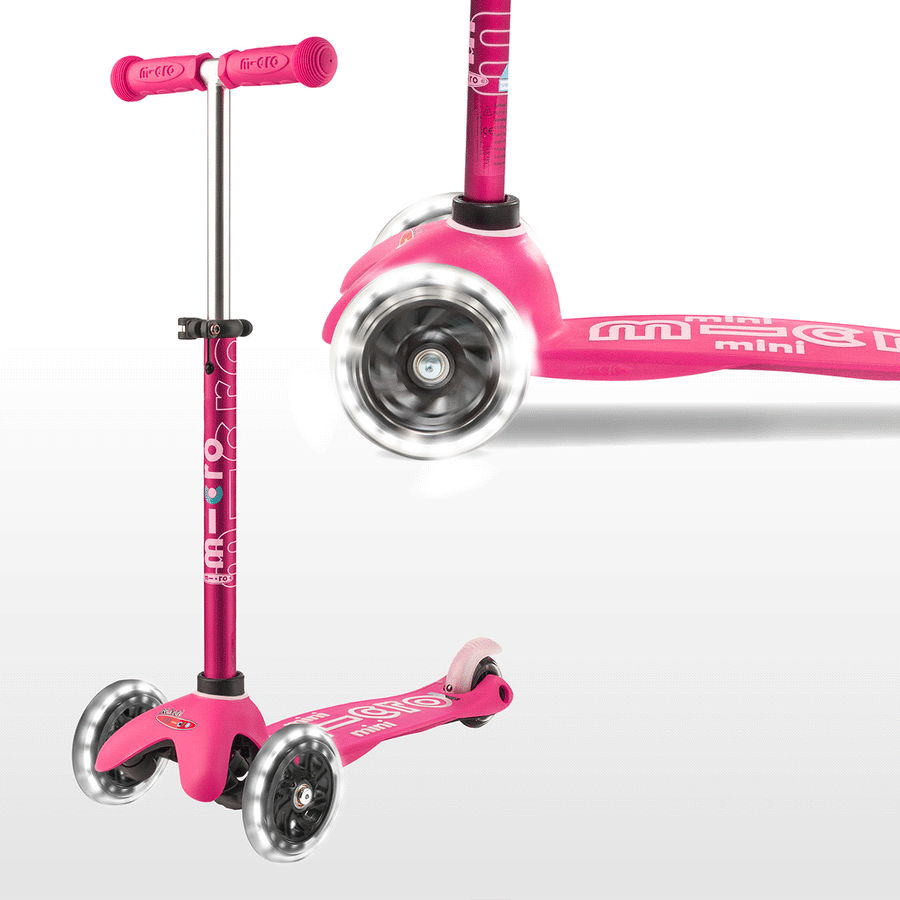 Mini Micro LED Deluxe Scooter (Pink)