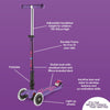 MAXI MICRO LED DELUXE FOLDABLE SCOOTER PURPLE