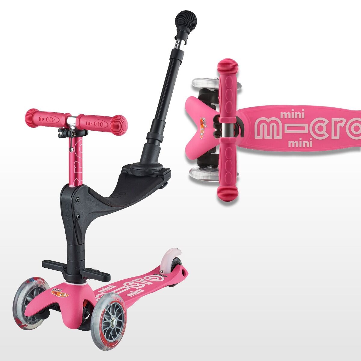 MINI MICRO 3IN1 DELUXE PLUS SCOOTER (PINK)