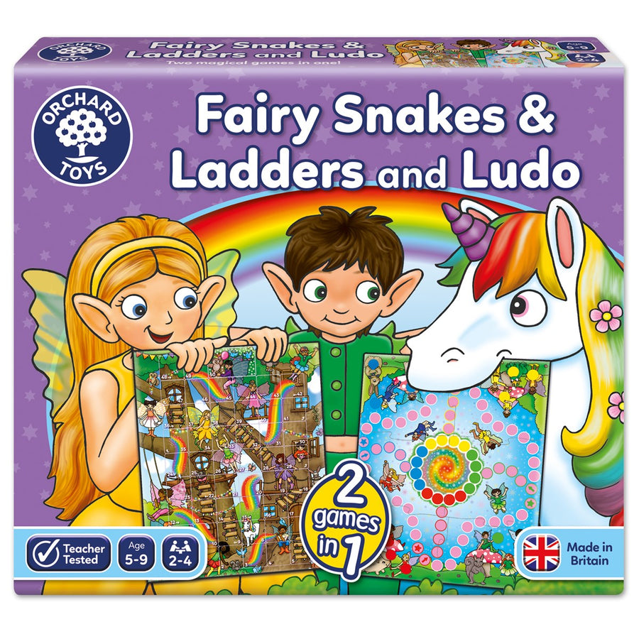 Orchard Toys Fairy Snakes & Ladders and Ludo Board Game