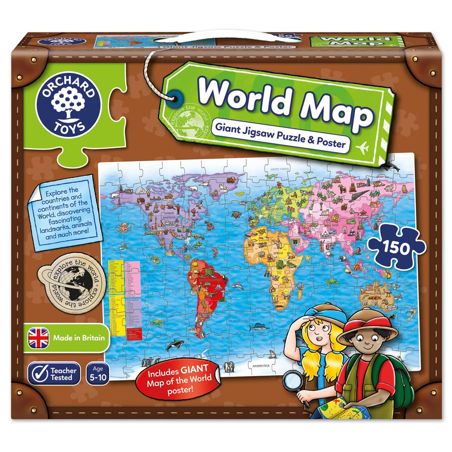 Orchard Toys World Map Puzzle and Poster