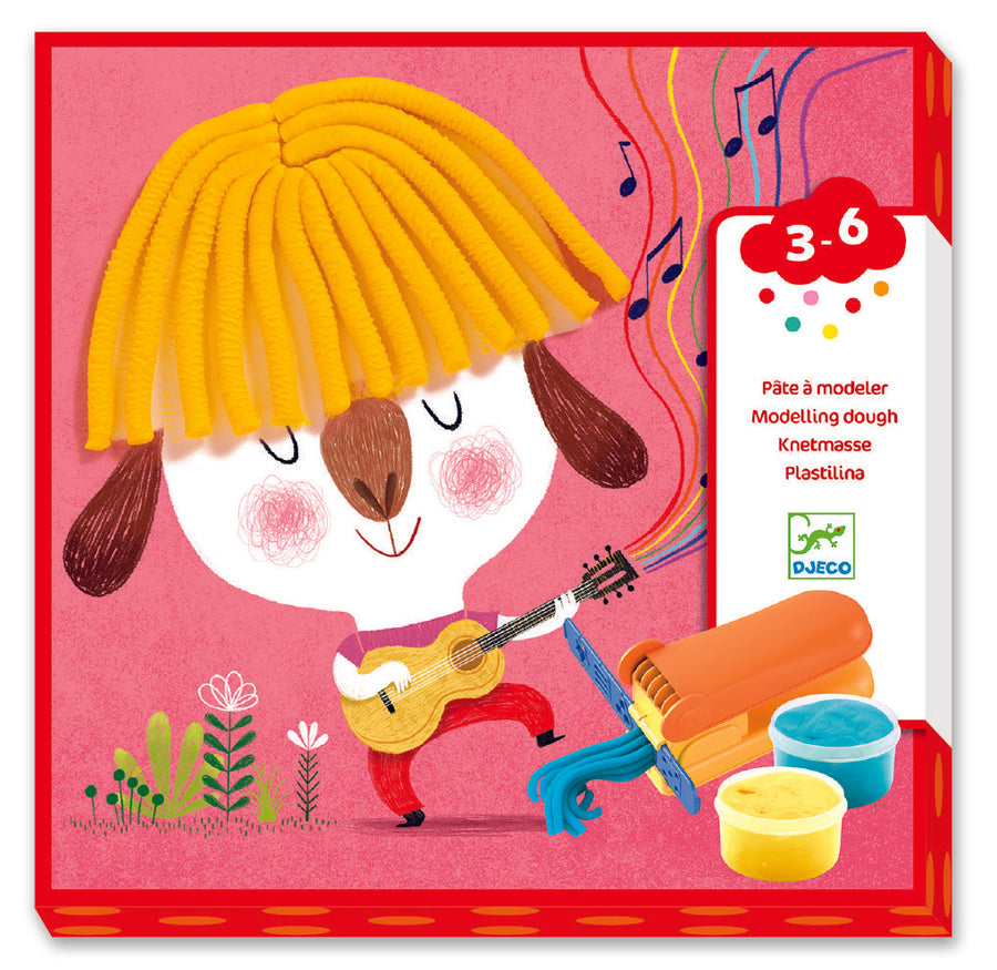 Djeco Modelling Dough: Curls & Straight Hair (3-6yrs)