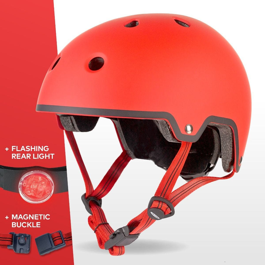 Micro Deluxe Helmet Matt Red