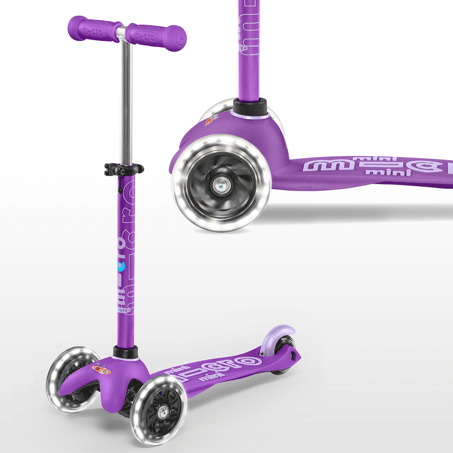 Mini Micro LED Deluxe Scooter (Purple)
