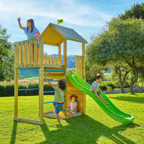 TP Toys Skywood Wooden Tower Climbing Frame with Ripple Slide & Sky Deck (DELIVERY USUALLY WITHIN 2-4 WEEKS)