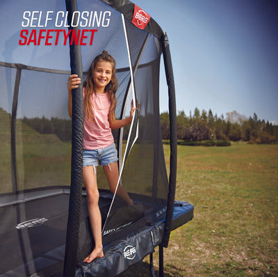 BERG Champion 14ft Trampoline + SAFETY NET DLX XL