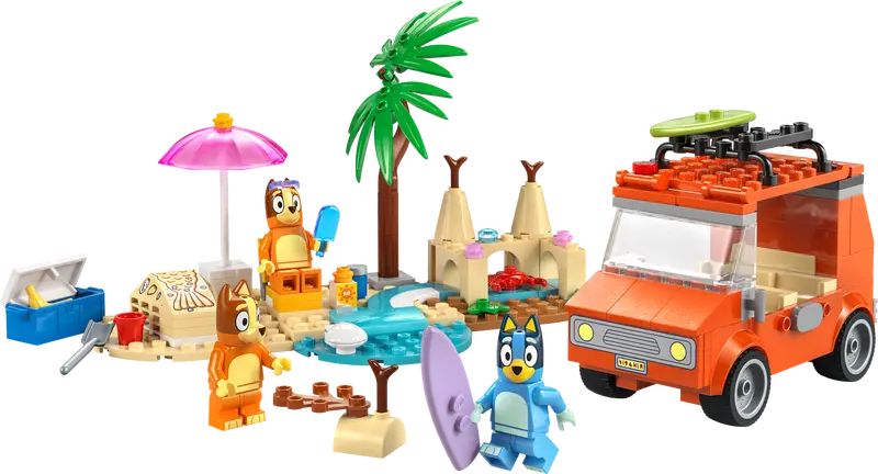 Lego Bluey's Beach & Family Car Trip 11202
