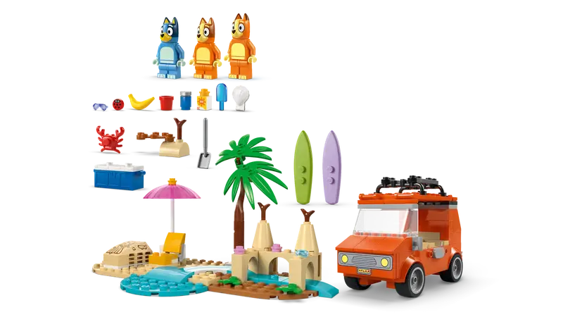 Lego Bluey's Beach & Family Car Trip 11202