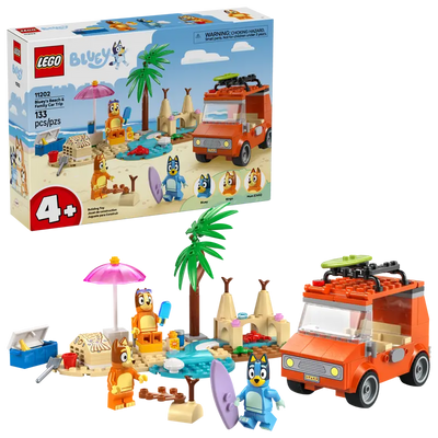 Lego Bluey's Beach & Family Car Trip 11202