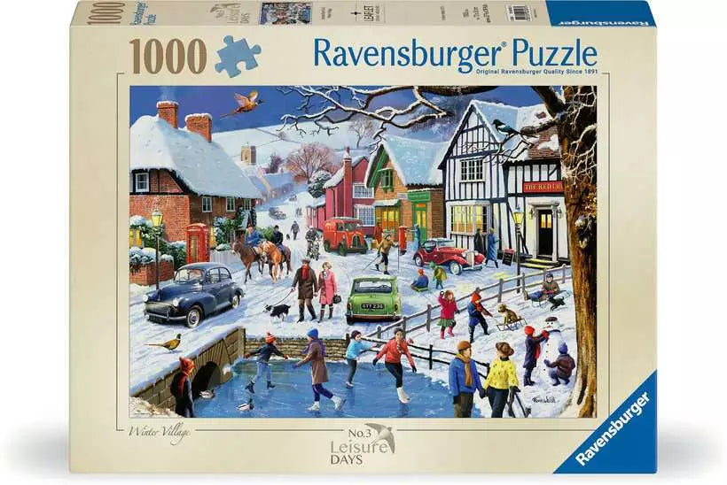 Ravensburger: Leisure Days No 3 The Winter Village, 1000pc Jigsaw Puzzle