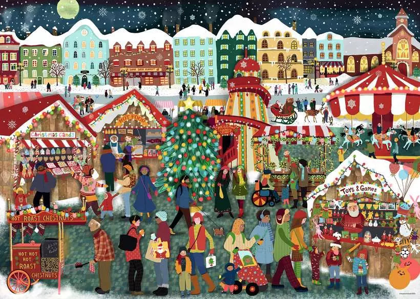 Ravensburger: Christmas Market, 1000pc Jigsaw Puzzle
