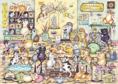 Ravensburger, Crazy Cats: Easter Eggstravaganza, 1000pc Jigsaw Puzzle