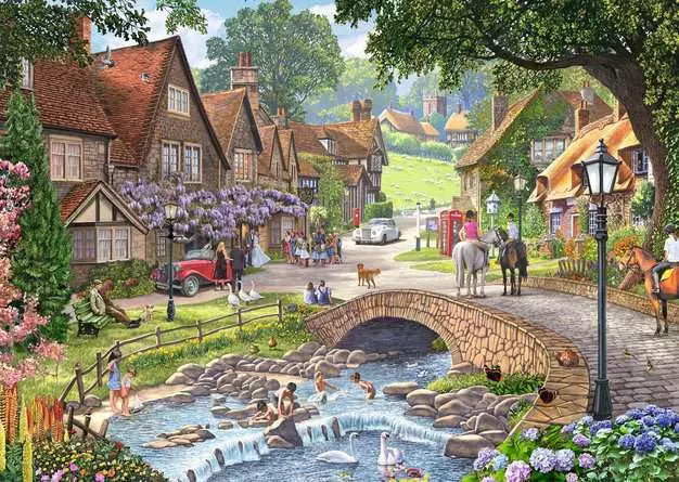 Ravensburger, Leisure Days- By the Stream, 1000pc Jigsaw Puzzle