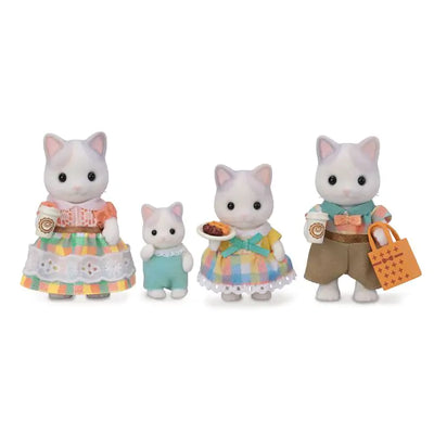 Sylvanian Families Latte Cat Family